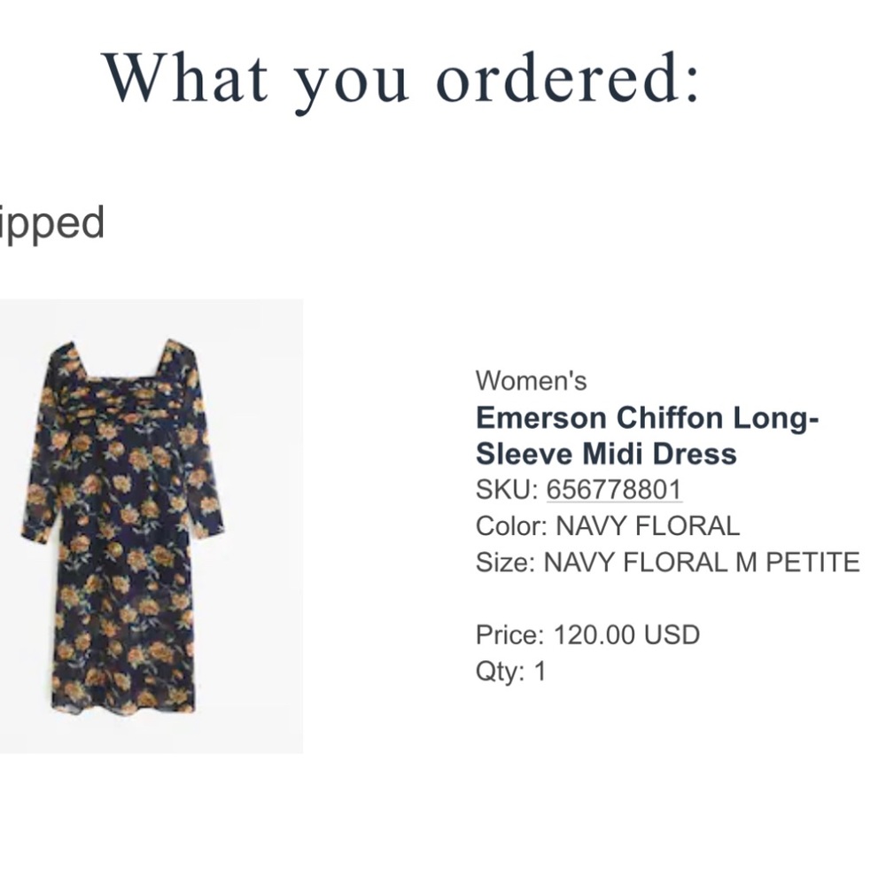 Abercrombie long sleeve dress